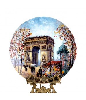 Декоративная тарелка Париж, Триумфальная арка Limoges