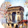 Декоративная тарелка Париж, Триумфальная арка Limoges