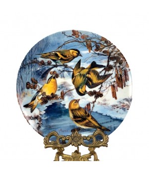 Декоративная тарелка, Птицы зимой, Hutschenreuther