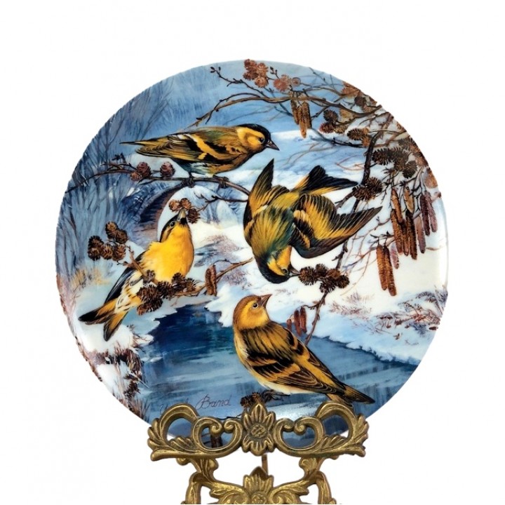 Декоративная тарелка, Птицы зимой, Hutschenreuther