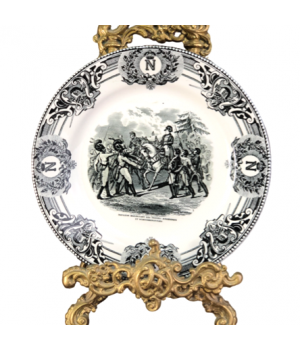  Декоративная тарелка Наполеон, Наполеон разглагольствует о баварских и вюртембергских войсках