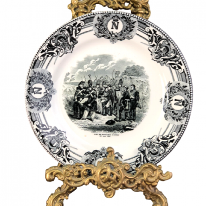  Декоративная тарелка Наполеон, Гибель Маршала Ланна, 22 мая 1805 г.