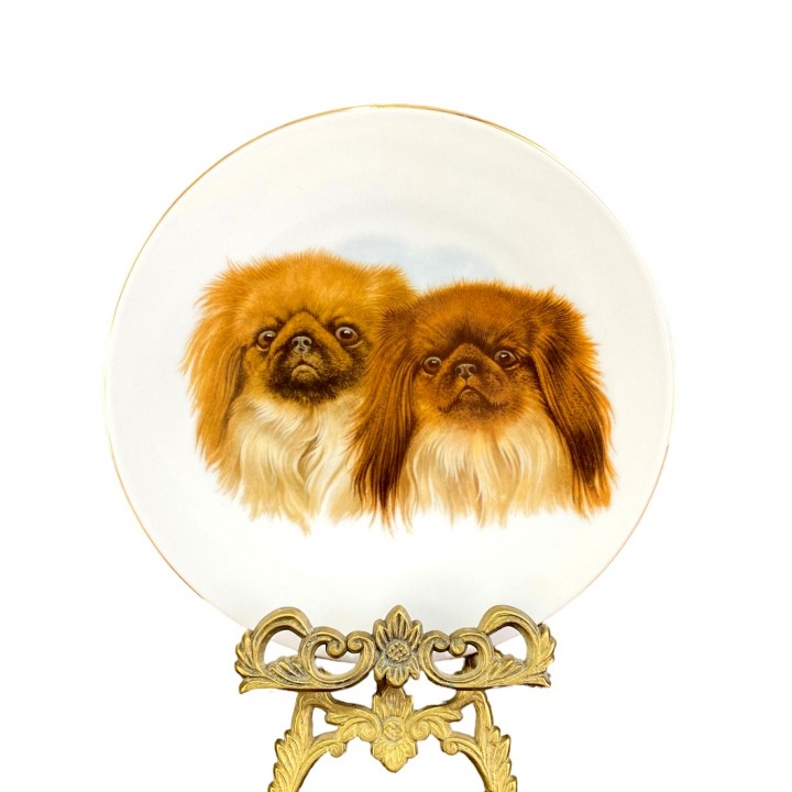 Декоративная тарелка Собаки, Пекинес