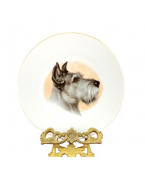 Декоративная тарелка Собаки, Фокстерьер